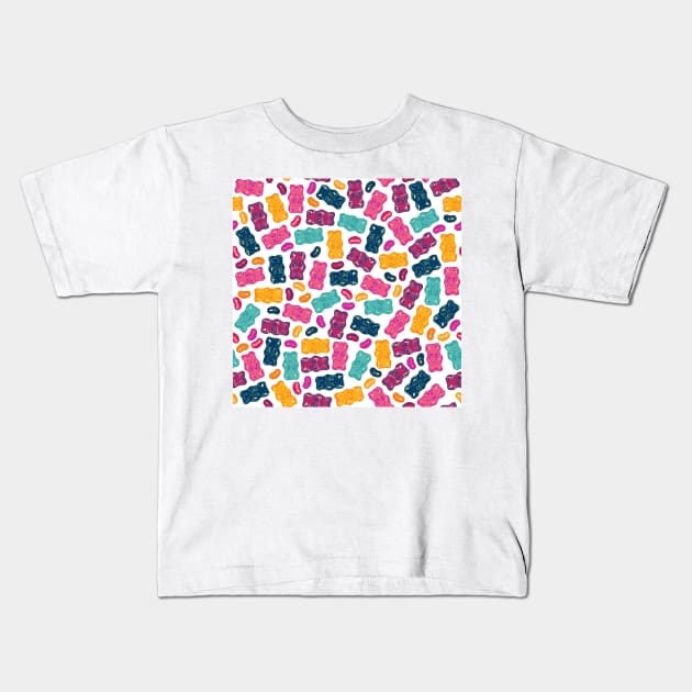 Gummies Pattern 2 Kids T-Shirt by XOOXOO